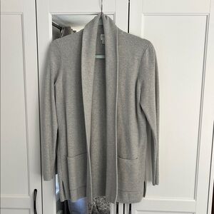 J. Crew Gray Open Front Sweater